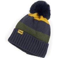 Tikaboo Stripe Bobble Beanie in Midnight | Size: 2-4 Years