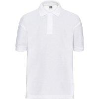 Russell Pique Polo Shirt in White | Size: 9-10 Years