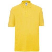 Russell Pique Polo Shirt in Yellow | Size: 11-12 Years