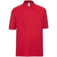 Russell Pique Polo Shirt in Light Red | Size: 5-6 Years