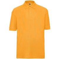 Russell Pique Polo Shirt in Gold | Size: 9-10 Years