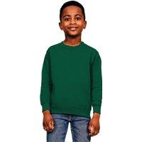 Casual Classics Blended Ringspun Cotton Sweatshirt in Dark Green | Size: 1-2 Years