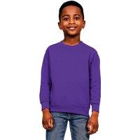 Casual Classics Blended Ringspun Cotton Sweatshirt in Purple | Size: 1-2 Years