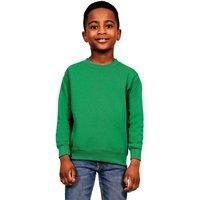 Casual Classics Blended Ringspun Cotton Sweatshirt in Green | Size: 1-2 Years