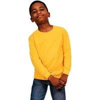 Casual Classics Blended Ringspun Cotton Sweatshirt in Yellow | Size: 1-2 Years
