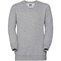 Russell Collection V Neck Sweatshirt in Grey | Size: 5-6 Years