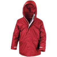 Result Core Plain Black Parka in Red | Size: 9-10 Years