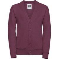 JERZEES Cardigan in Burgundy | Size: 3-4 Years