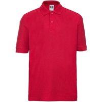 Russell Pique Polo Shirt in Red | Size: 1-2 Years