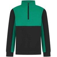 Finden & Hales Quarter Zip Track Top in Jet Black | Size: 3-4 Years