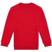 B&C ID.332 Crew Neck Sweatshirt in Red | Size: 3-4 Years