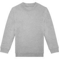 B&C ID.332 Crew Neck Sweatshirt in Grey | Size: 3-4 Years