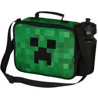 Minecraft Boy's Kids Lunch Bag & Water Bottle Set in Green