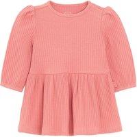 Cool Club Girl's Long Sleeve Ribbed Dress in Pink | Size: 2-3 m