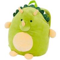 Noxxiez Kids Travel Pillow Backpack Cushion - Dinosaur in Green