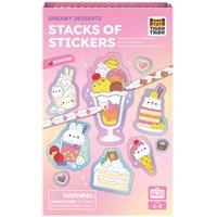 Tiger Tribe Scented Stacks of Stickers (Dreamy Desserts) - Kids Sticker Set with Markers