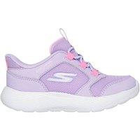 Skechers Girl's Dyna-Lite Slip-Ins Bungee Sneaker Lavender in Purple | Size: Infant 5