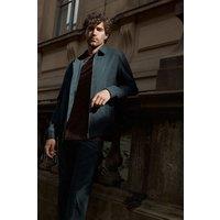 Burton Men's 1904 Navy Textured Harrington Jacket | Size: Large