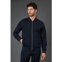Burton Men's Dark Navy textured Bomber Jacket | Size: Medium