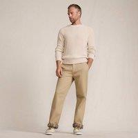 Lands' End Men's Flannel Lined Chino Trousers in Khaki | Size: 38L