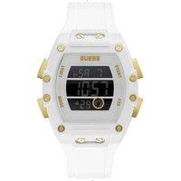 Guess Men's GW0340G1 Phoenix 45mm Quartz Watch in White