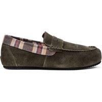 Hotter Men's 'Solace' Slippers in Dark Olive | Size: 8