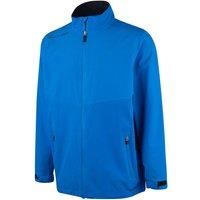 Island Green Men's Stretch Waterproof Golf Jacket in Turquoise | Size: Small