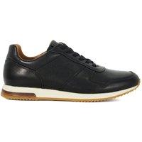 Dune London Men's 'Trilogy' Leather Trainers in Black | Size: 7