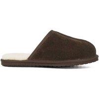 Dune London Men's 'Finny' Suede Slippers in Brown | Size: Small