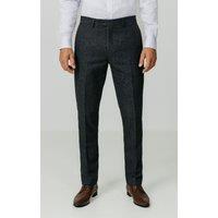Dobell Men's Grey Donegal Tweed Trousers | Size: 40S