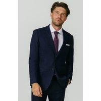 Dobell Men's Navy Donegal Tweed Jacket | Size: 48L