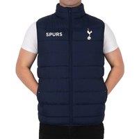 Tottenham Hotspur FC Men's Adults Padded Gilet Body Warmer in Navy | Size: XL