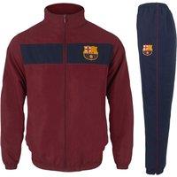 FC Barcelona Men's Adults Jacket & Pants Tracksuit Set in Navy | Size: Medium