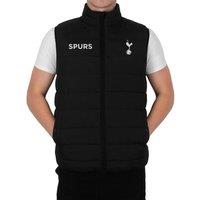 Tottenham Hotspur FC Men's Adults Padded Gilet Body Warmer in Black | Size: 3XL
