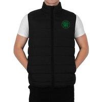 Celtic FC Men's Adults Padded Gilet Body Warmer in Black | Size: Large