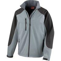 Result Men's Ice Fell Hooded Softshell Breathable Waterproof Jacket (345 GSM) in Grey | Size: 3XL