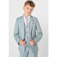 Roco Men's Monaco - 5 Piece Dusky Sage Green Slim Fit Prom Suit in Pale Green | Size: 16 Years