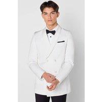 Roco Men's Spectre - 2 Piece Ivory & Black Double Breasted Tuxedo Prom Suit | Size: 16 Years
