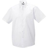 Russell Men's Collection Short Sleeve Ultimate Non-Iron Shirt in White | Size: 16 inches