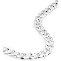 The Fine Collective Men's Sterling Silver Curb Chain (9mm) Necklace 22 inch | Size: 22 inches