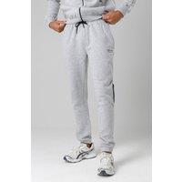 Firetrap Men's Regular Fit Cotton Blend Fleece Joggers with Drawstring Waist in Light Grey | Size: Large