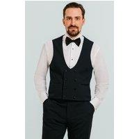 Dobell Men's Navy Double Breasted Tuxedo Waistcoat | Size: 4XL