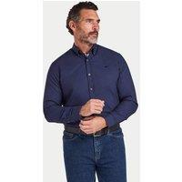Raging Bull Men's Long Sleeve Classic Oxford Shirt in Navy | Size: 2XL
