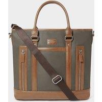 OSPREY LONDON Men's The Frontline Large Waxed Canvas & Leather Workbag in Khaki