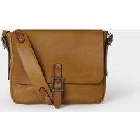 OSPREY LONDON Men's The Lorenzo Medium Leather Messenger in Tan