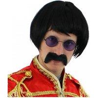 I Love Fancy Dress Men's 60s Sergeant Wig in Black | Size: 24 Pack