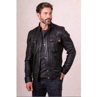 Lakeland Leather Men's 'Burnmoor' Leather Jacket in Black | Size: 42