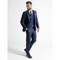 V2 Classic Men's Chelsea - Midnight Blue Pinstripe with Diamond Shadow Effect | Size: 42R