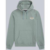 Animal Men's 'River' Lightweight Casual Long Sleeve Soft Cotton Graphic Hoodie in Pale Green | Size: Large