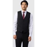 Limehaus Men's Regular Fit Waistcoat in Black | Size: 54R